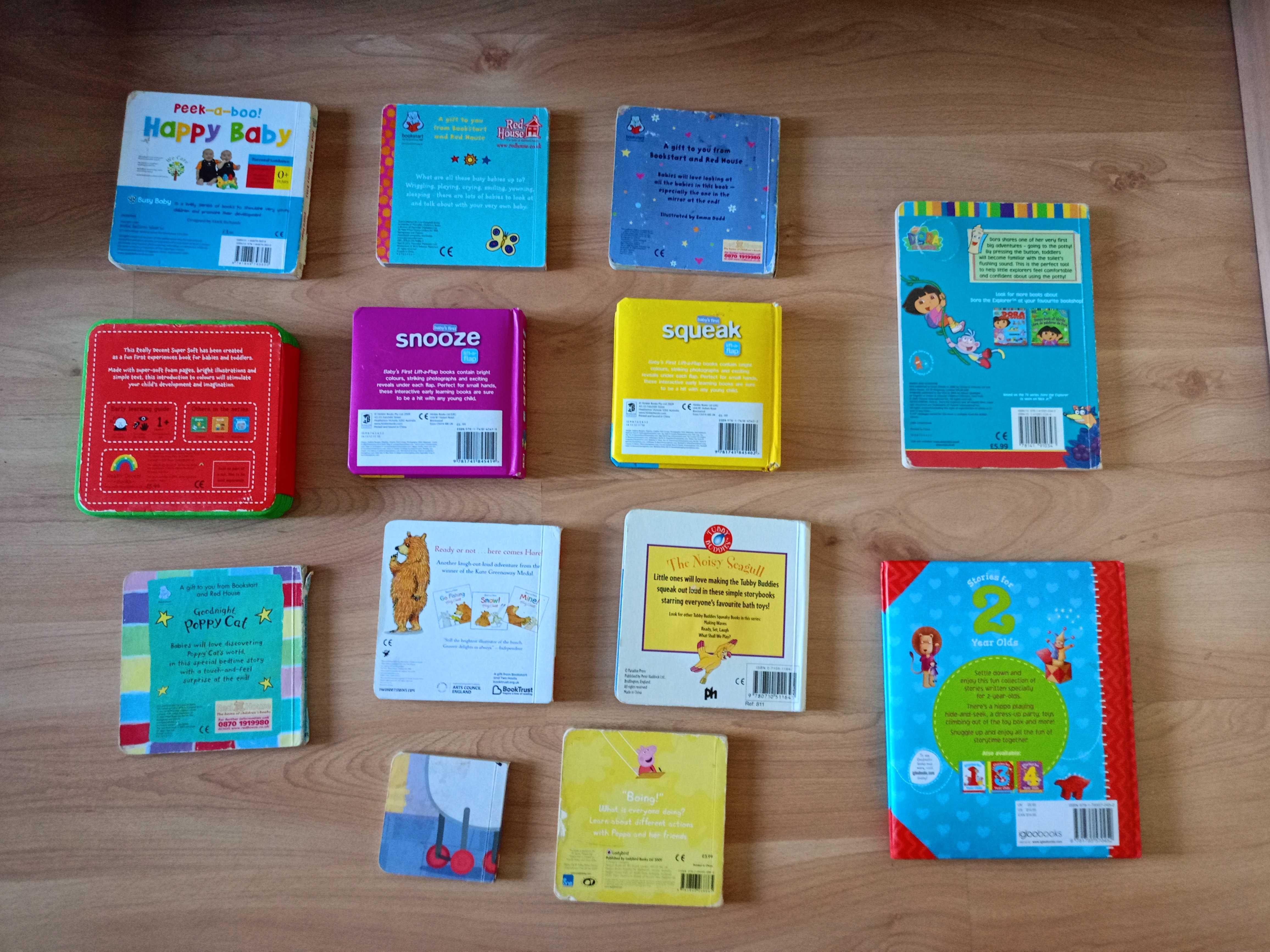 Książeczki kartonowe English first books 13 sztuk mega zestaw