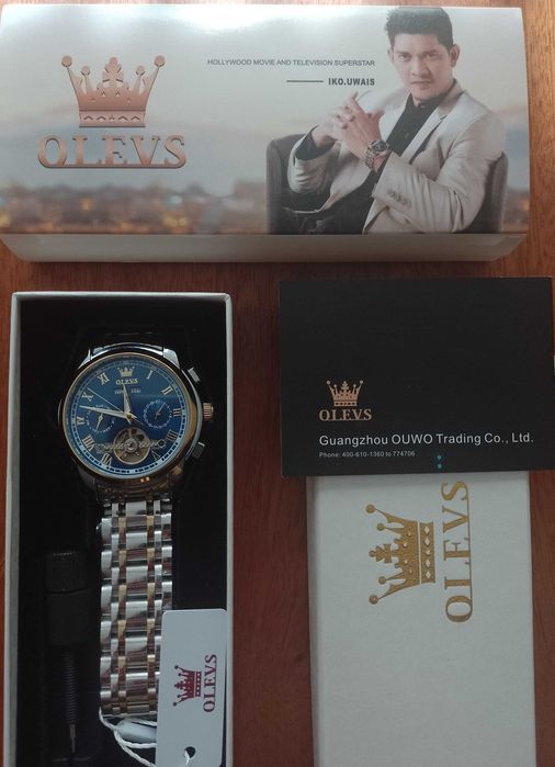 Męski zegarek mechaniczny,automatyczny OLEVS nr.6607 nowy.