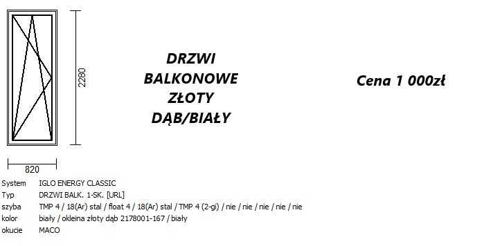 NOWE okna i drzwi balkonowe na SPRZEDAŻ