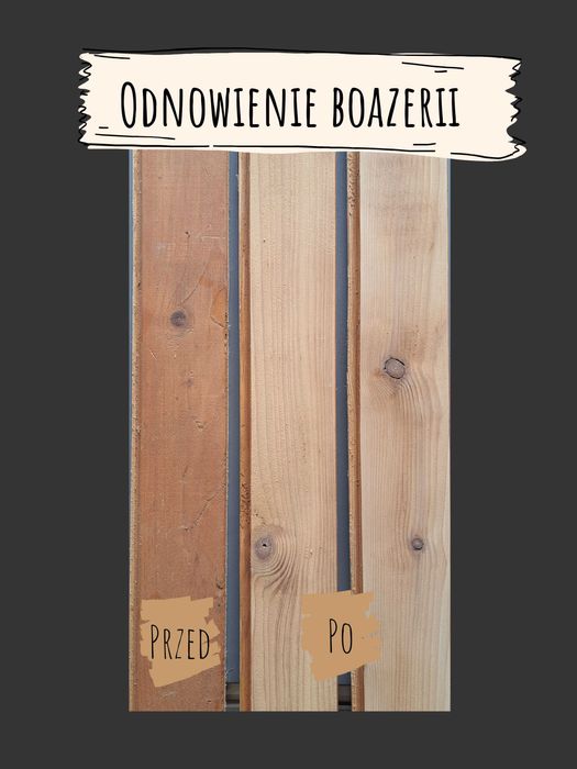 Profesjonalna renowacja drewna - meble, tarasy, płoty, podłogi