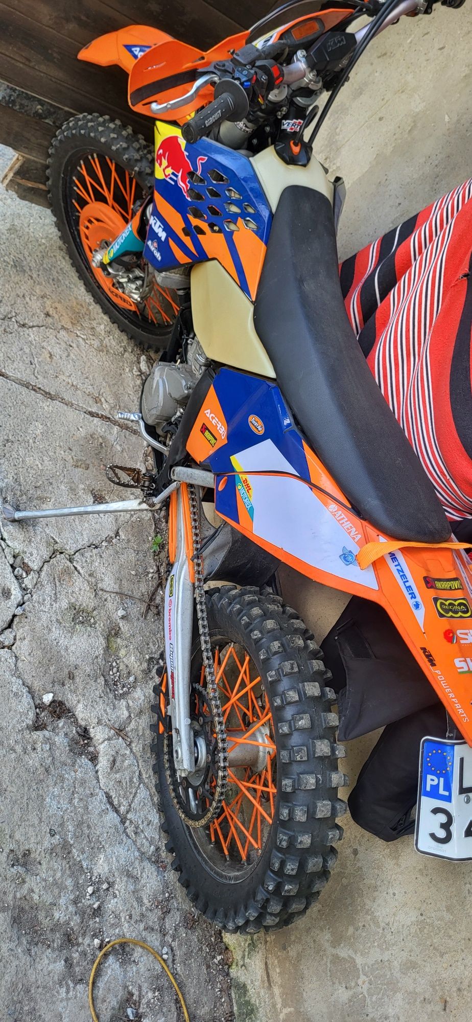 KTM EXC250F zamiana na rower elektryczny full