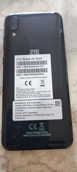 Telemóvel ZTE Blade A5,com pouco uso em bom estado.