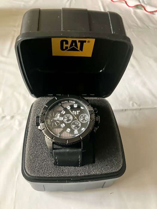 Relógio ( CAT ) caterpillar dual time Gun/black