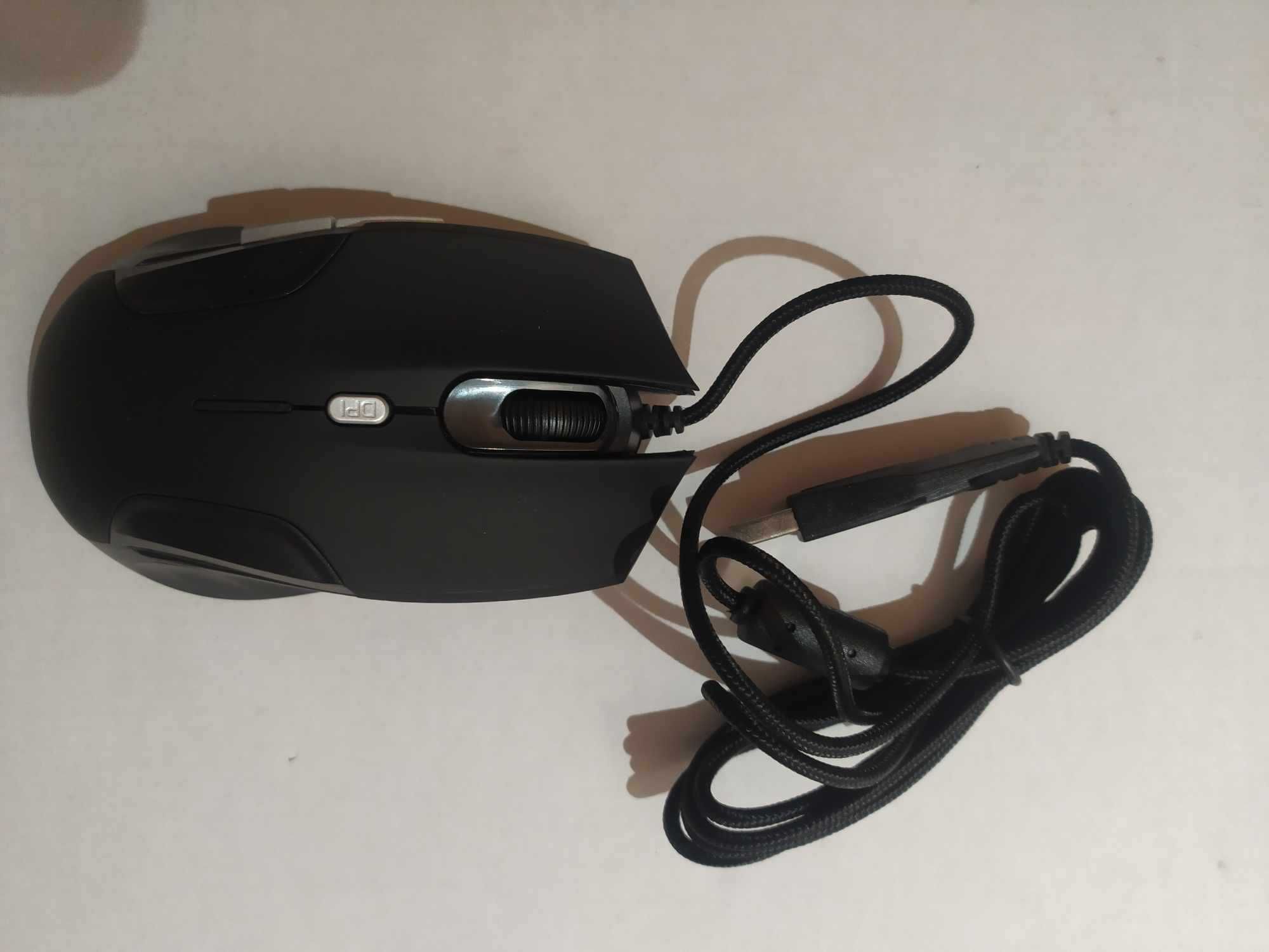 Mysz Optyczna Turbo MK-04 Przewodowa czarna dla graczy