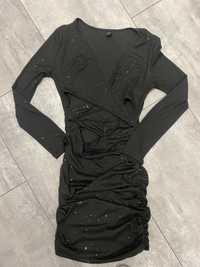 Sukienka czarna świecąca SHEIN