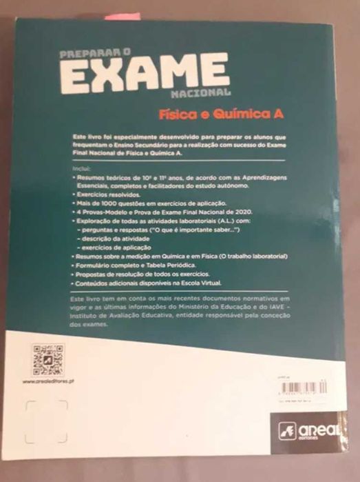 Livro de preparação para o exame Física e Química A