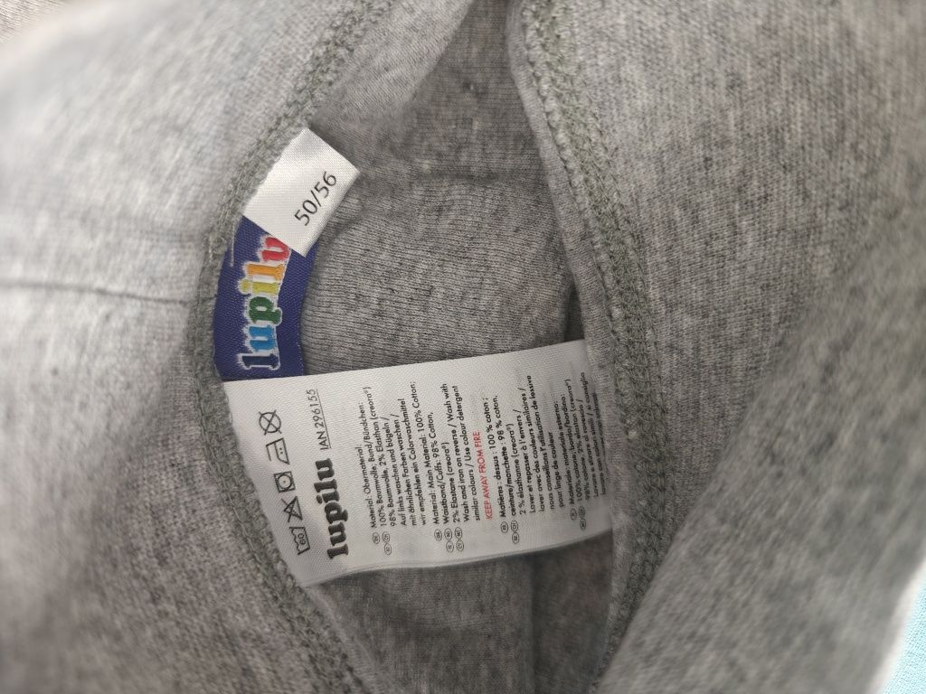 Leginsy legginsy dziewczynka 50 56 lupilu gładkie paka 2 bawełna