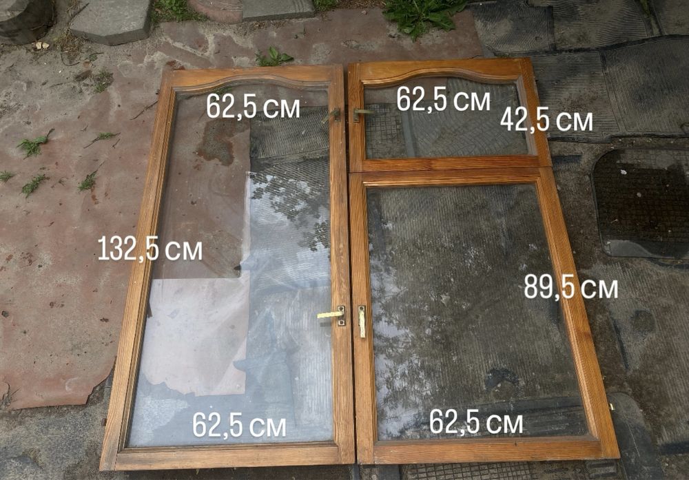 Продам лаковані деревʼяні вікна