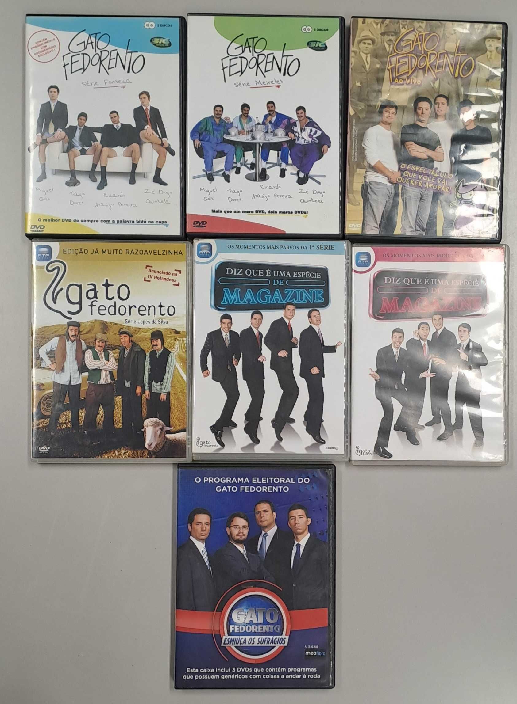 Pack com 7 Séries do Gato Fedorento (14 DVD)