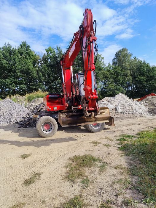 koparka  kołowa skarpowa hydrauliczna  zamiana ladowarka minikoparka