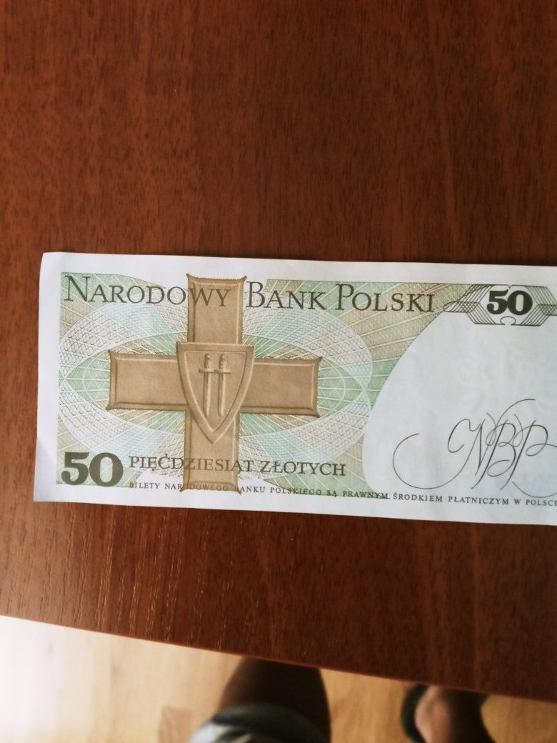 Banknoty stare prl 1984 50zl nowe