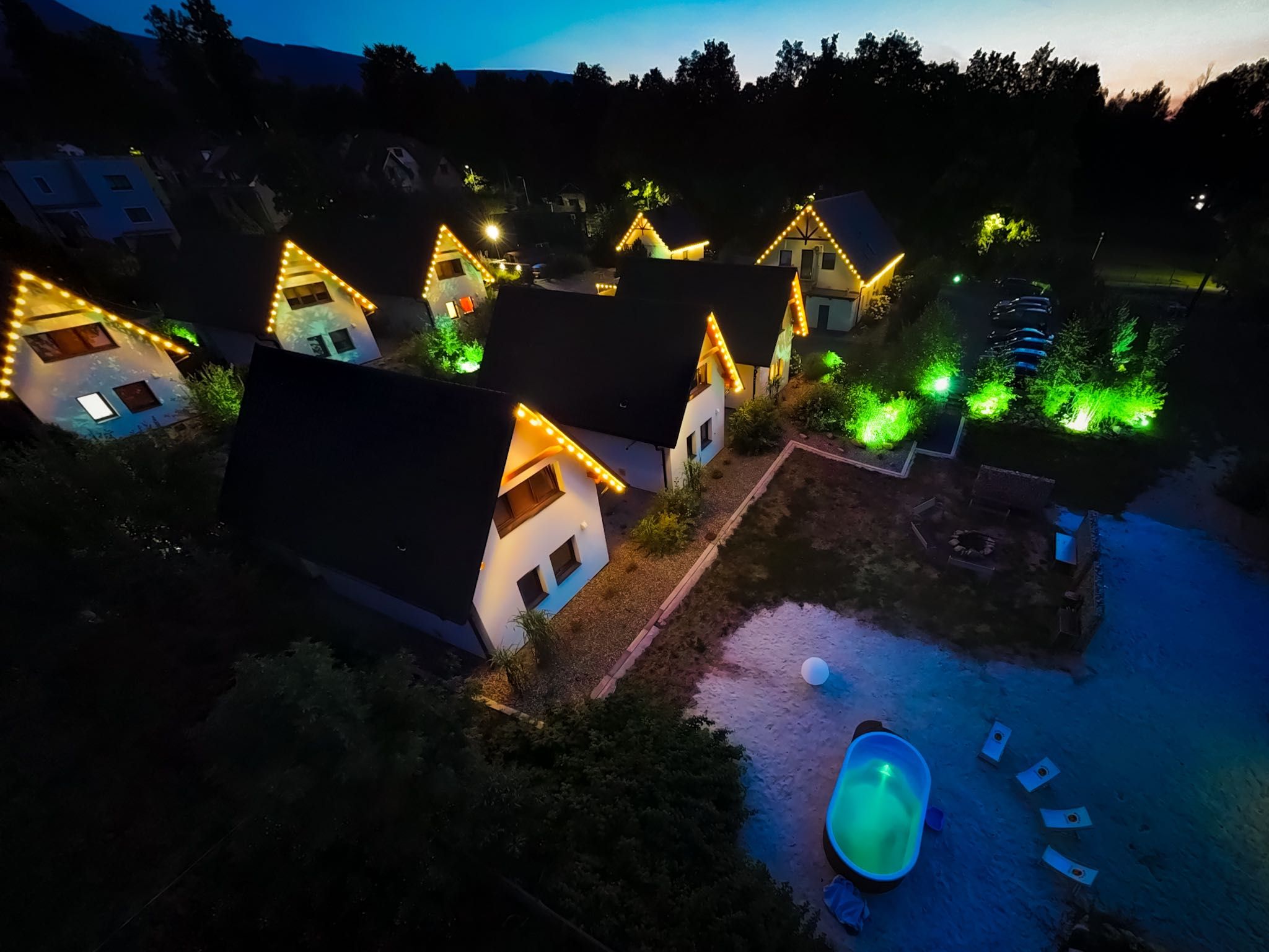 Domki Platan w Karkonoszach ferie góry Karpacz Jacuzzi Sauna Kominek
