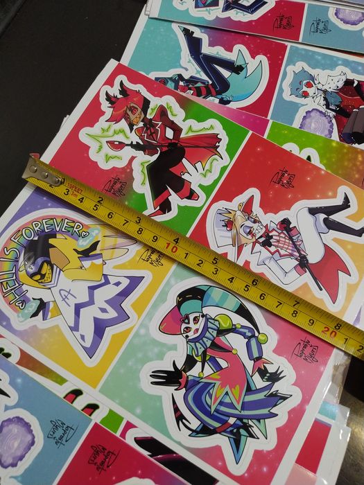 Naklejki anime duże zestaw