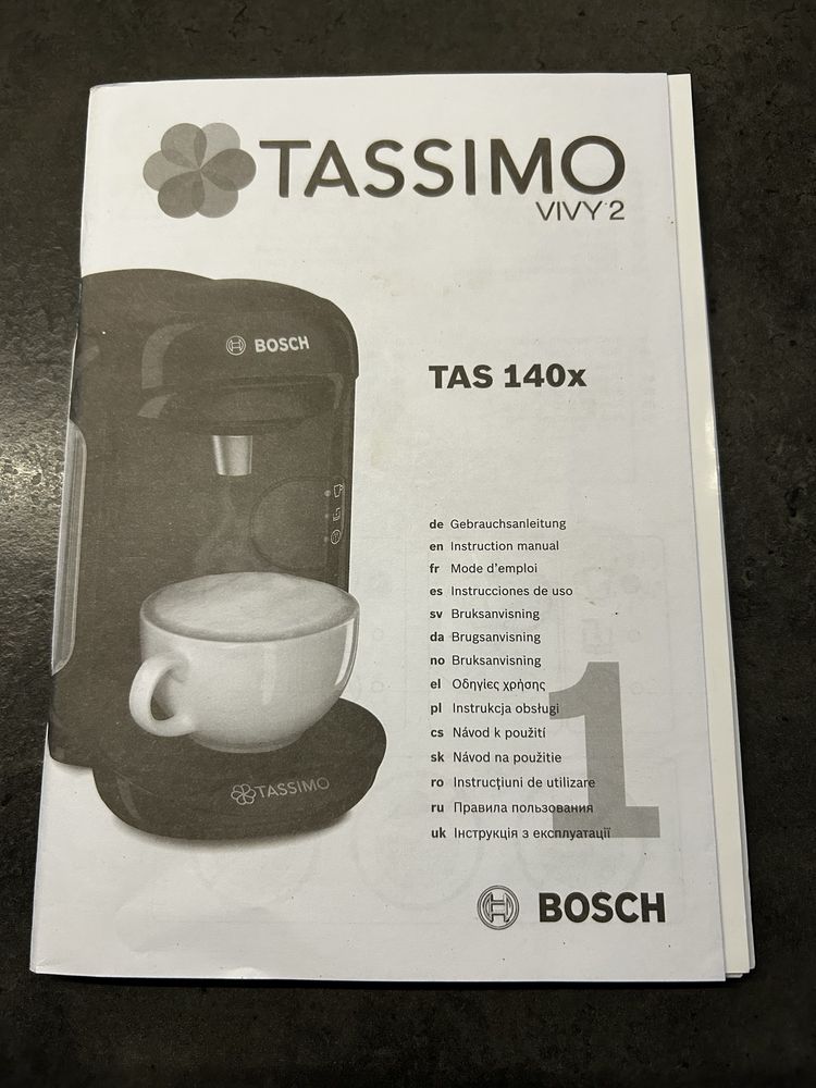Ekspres kapsułkowy Bosch Tassimo Vivy 2 3,3 bar czarny