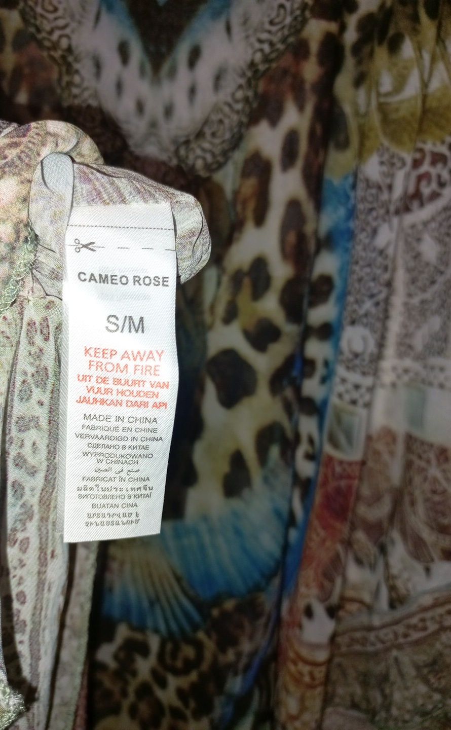 Накидка пляжная, тупика Cameo Rose, one size.