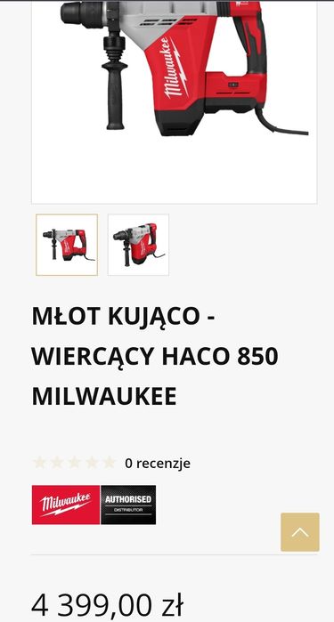 Młot udarowy Milwaukee HACO 850 **NOWY**