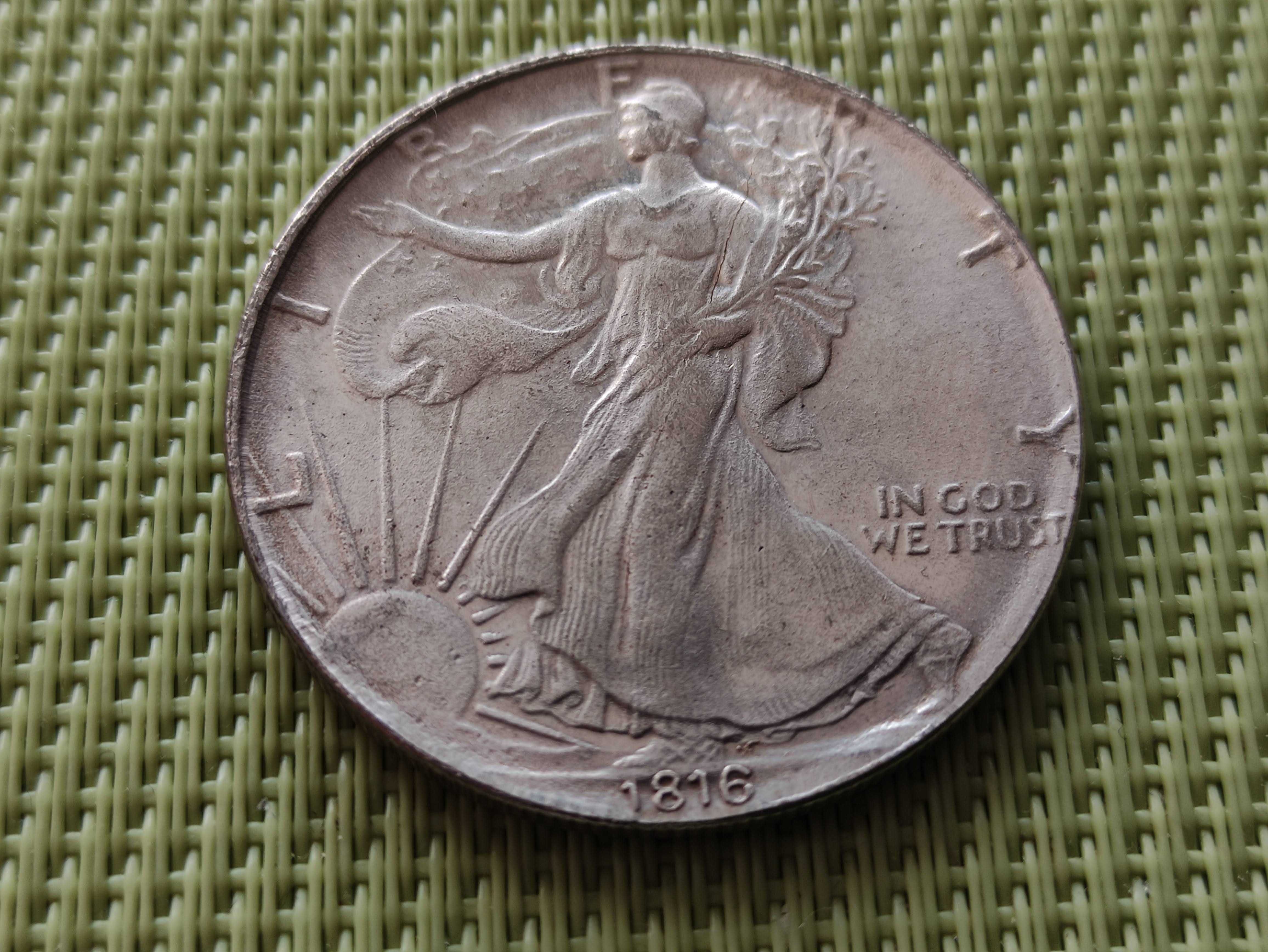 Moneta/Numizmat/Kopia - 1 DOLLAR 1816 USA - ''LIBERTY''