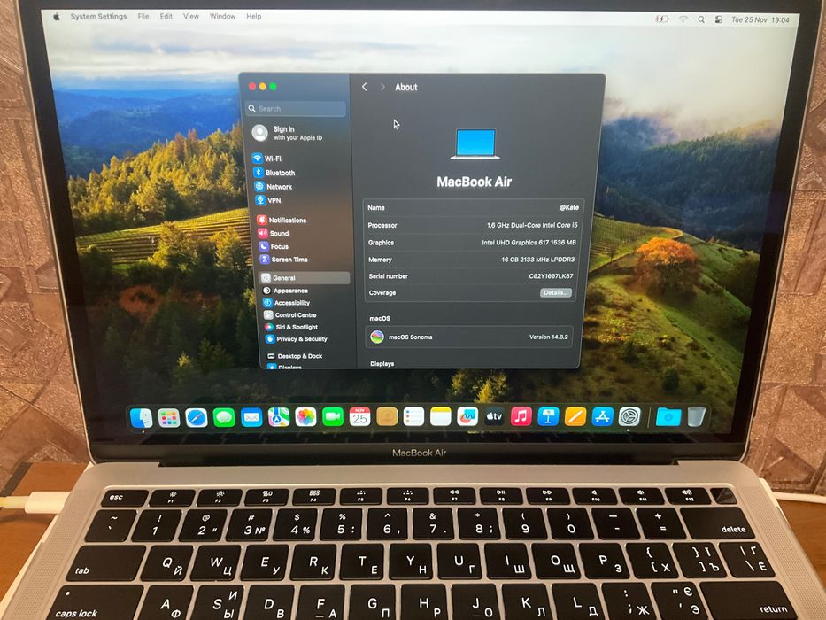 Макбук Ейр MACBOOK AIR 13’’ 2018, I5 16 / 512GB (A1932