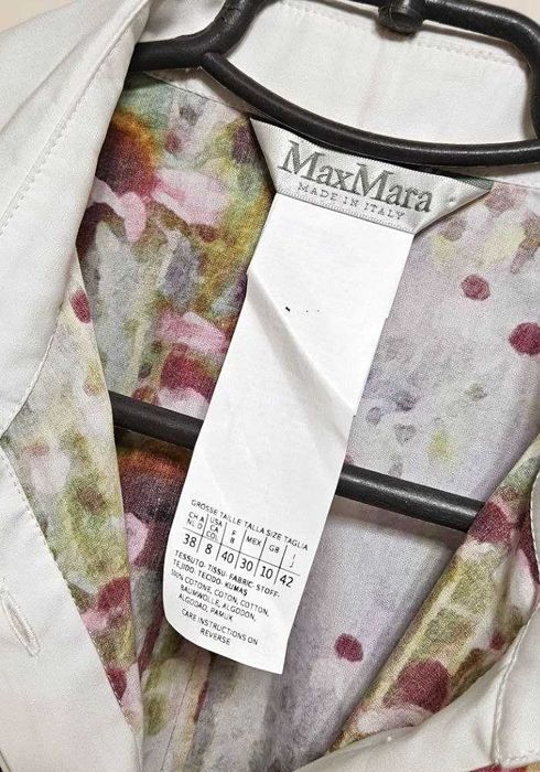Хлопковое платье-рубашка в принт Max Mara, р. S/M