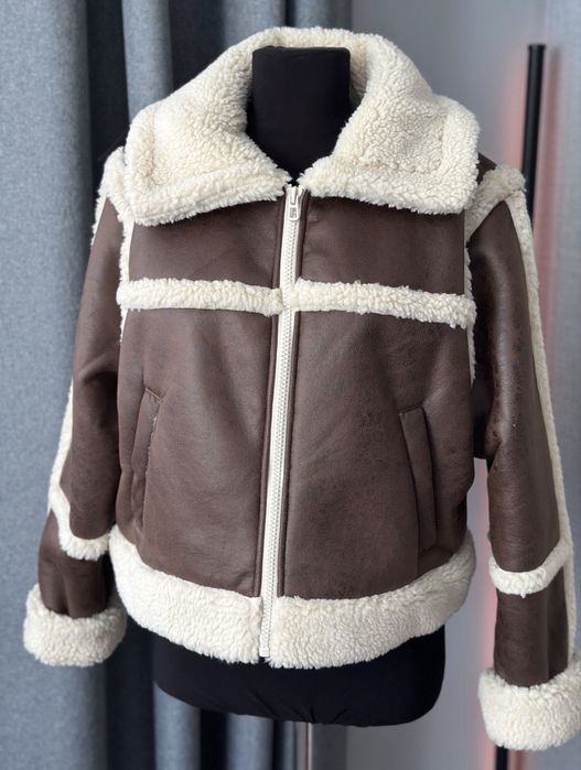Дублянка куртка на хутрі h&m нова