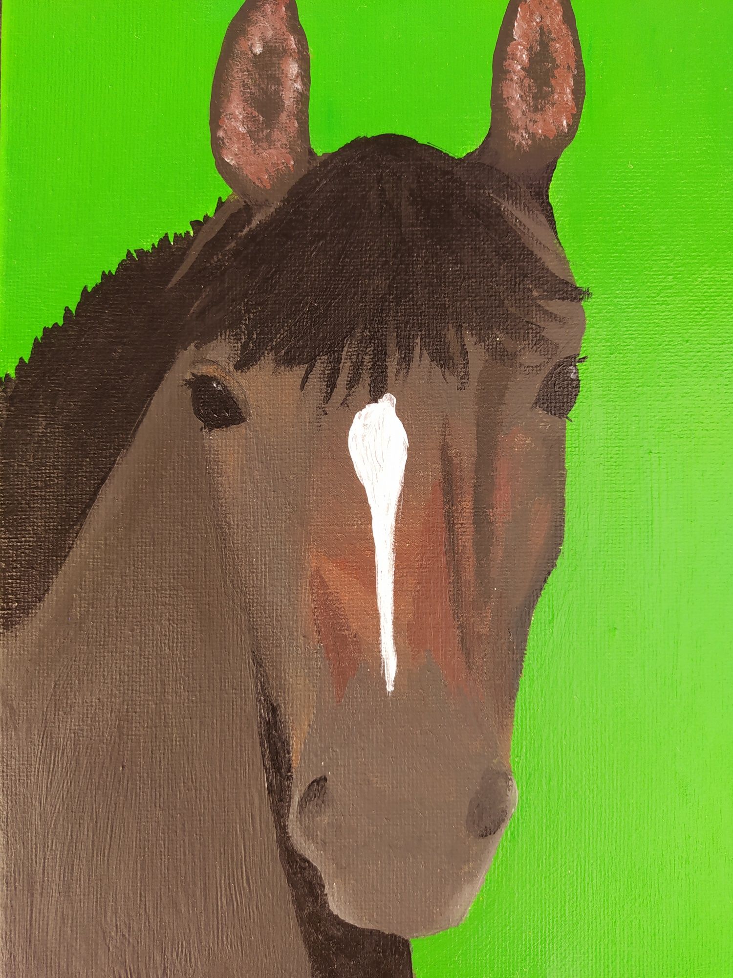 Obraz konia na płótnie ręcznie malowany