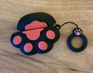 Etui czarna łapa kota AirPods Pro 1 gen.