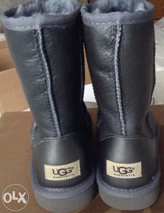 UGG® Classic Short Metallic Grey,обливные ,серый металлик.Оригинал.