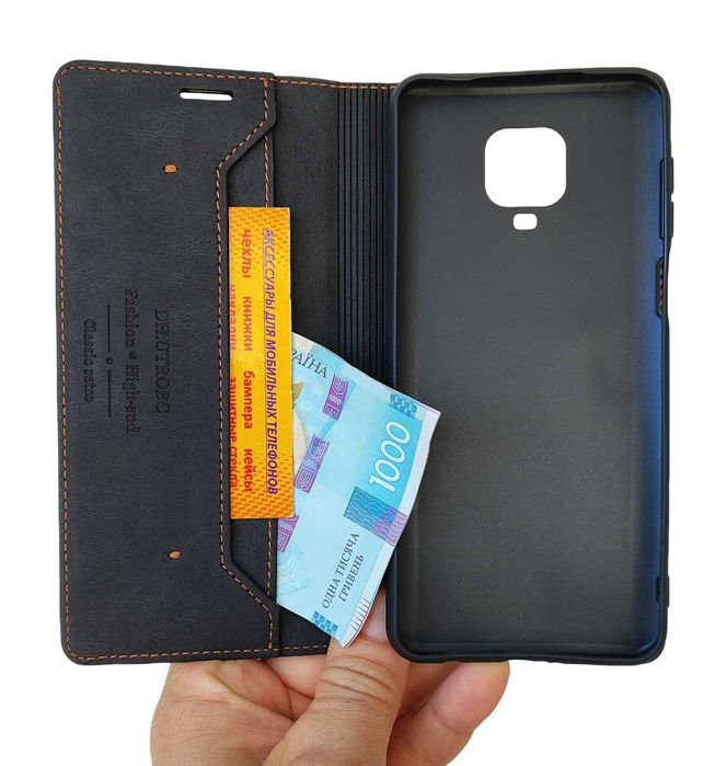 Чехол книжка магнитный Redmi note14\note10\note13 Кожаный чехол книга