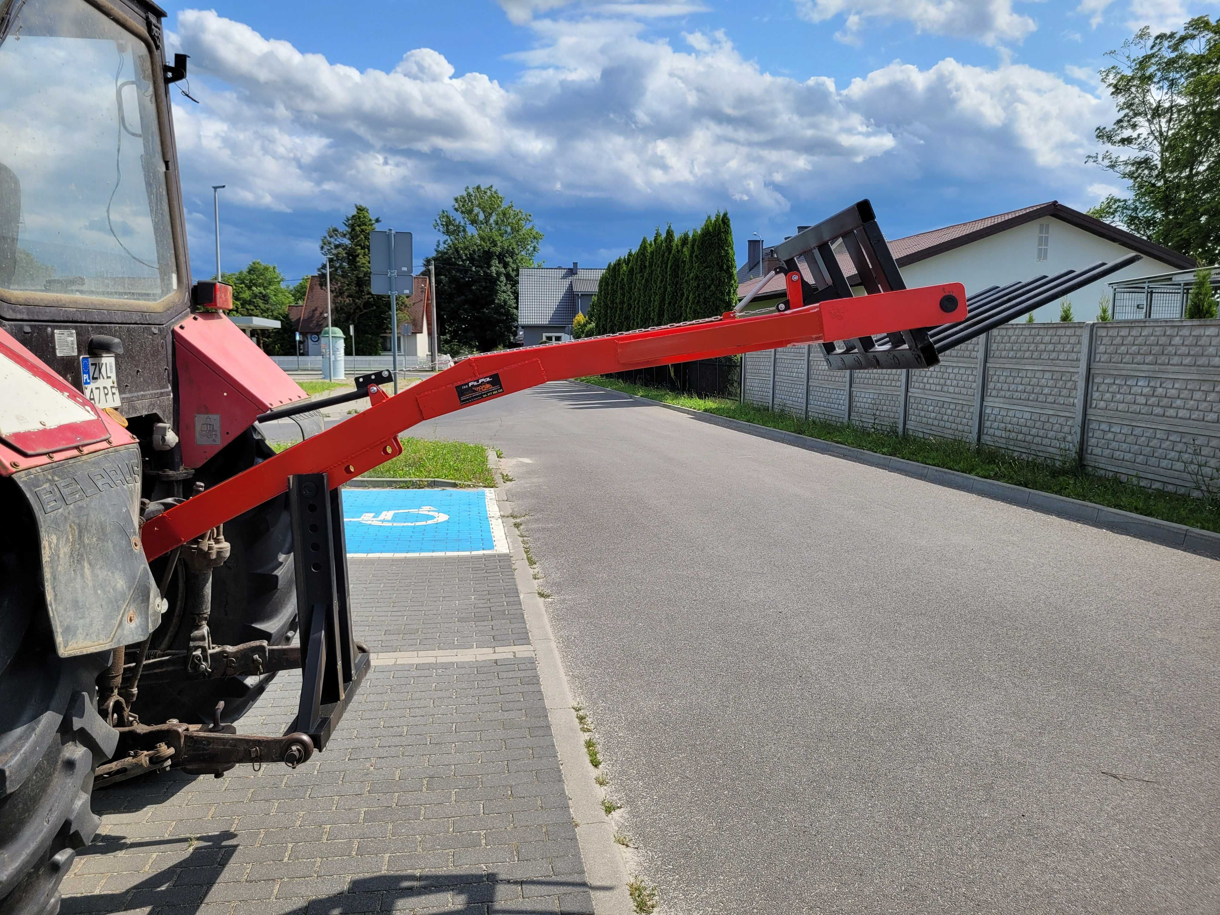widły do tur -a na tył podnośnik do obornika C330 C360 ładowacz