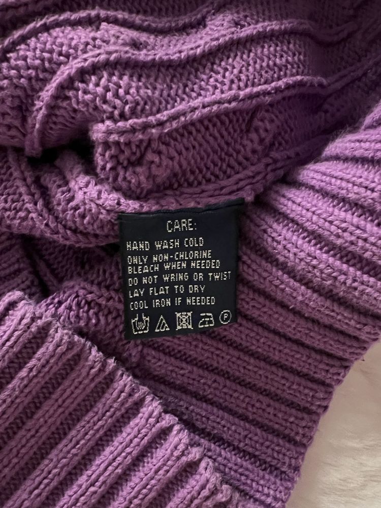 Fioletowy sweter ralph lauren S damski wiosenny