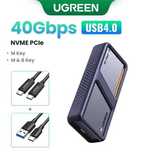 Ugreen SSD карман M2 NVME 40Gbps USB 4.0 (CM642)