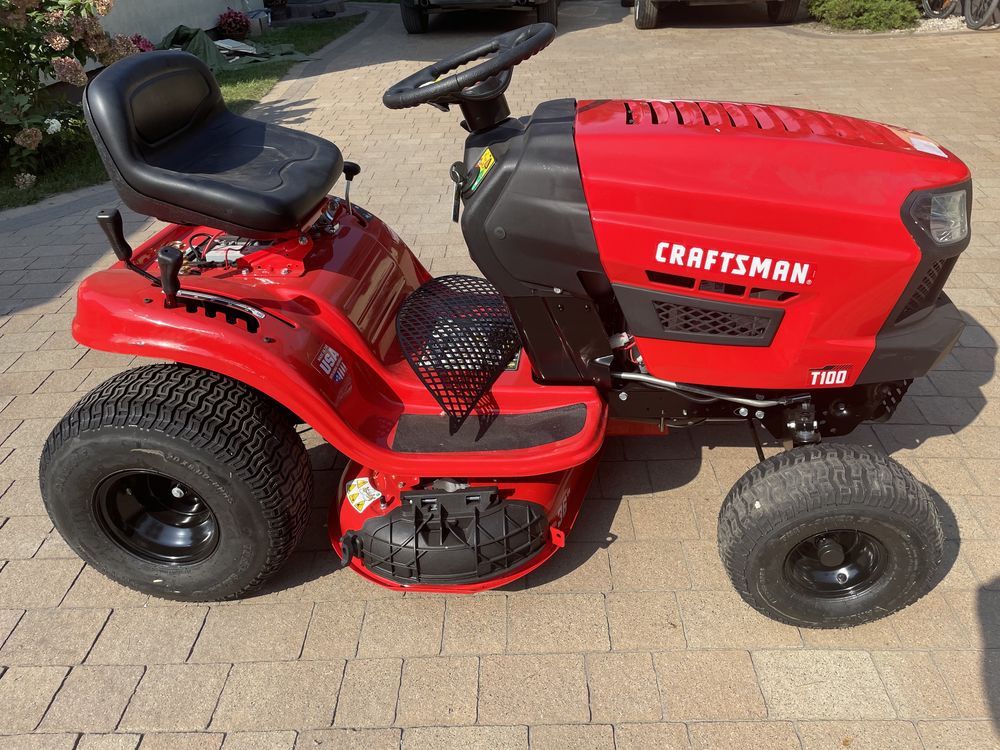 Nowy Craftsman T100 traktorek kosiarka 36 cali USA Briggs&stratton