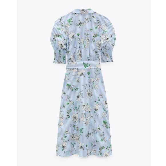 ZARA Luksusowa SUKIENKA w kwiaty z paskiem CUDO! XL