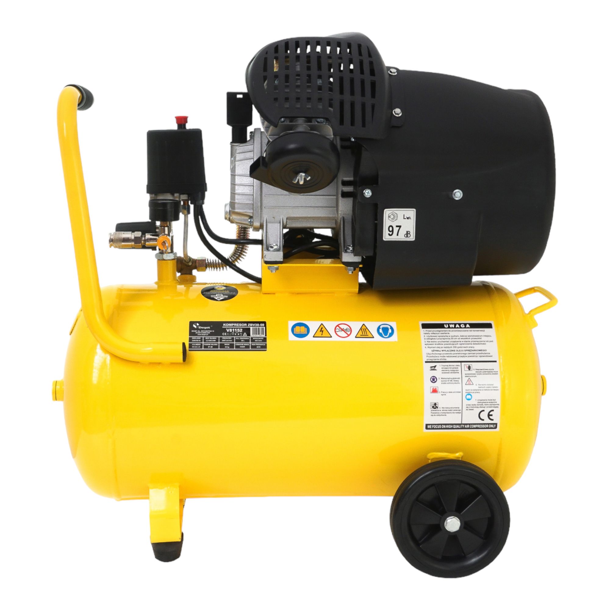 Kompresor olejowy SPRĘŻARKA 3HP 50L V81152 Kompresor