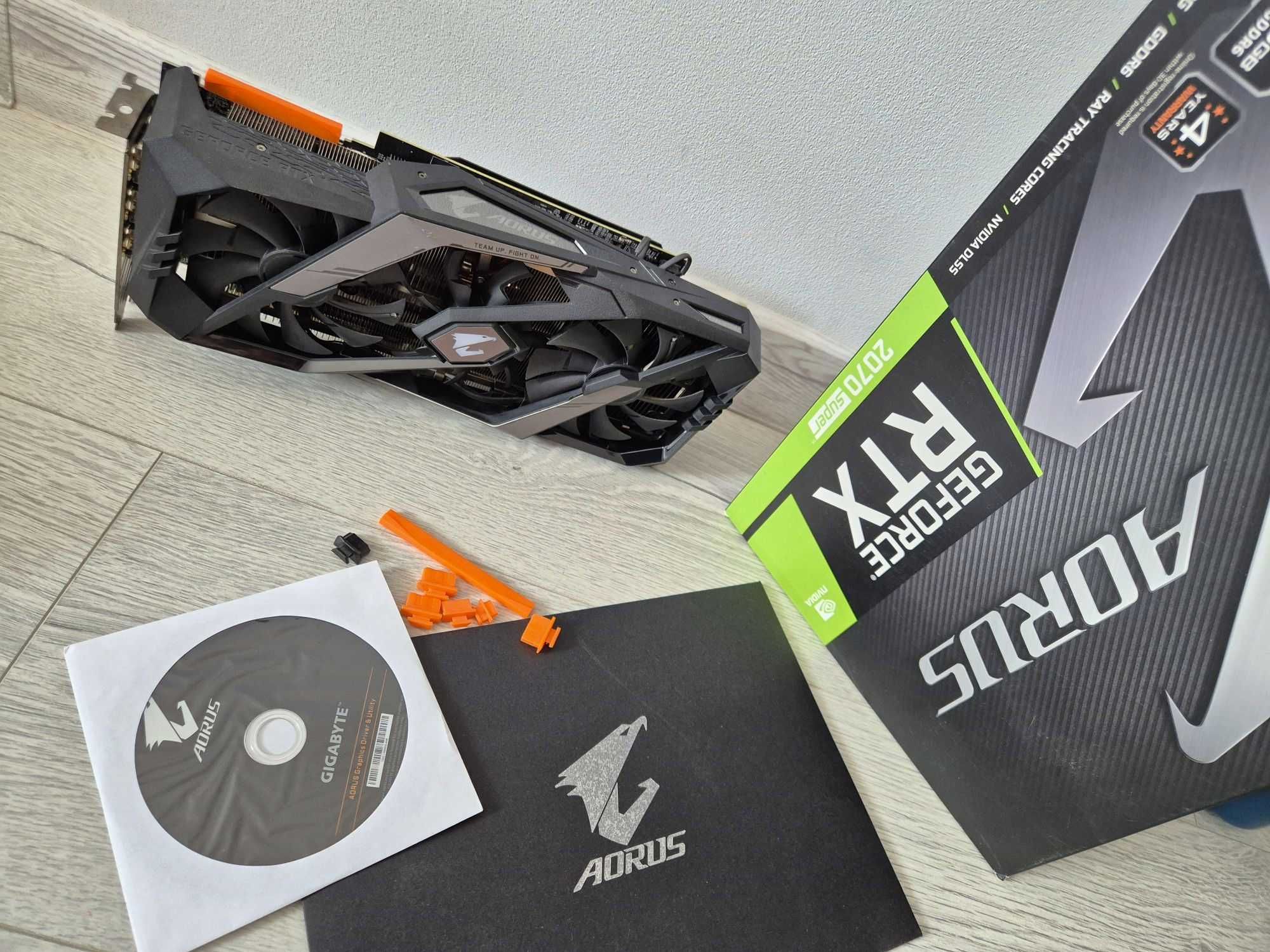 ігрова відеокарта ТОП версія RTX2070 SUPER 8GB Gigabyte AORUS. TradeIN