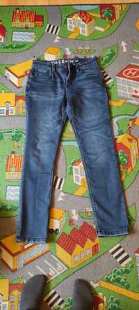 Spodnie ocieplane jeansowe 164
