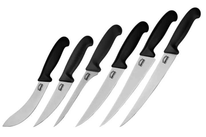 Samura Butcher zestaw 6 noży w torbie materiałowej, stal AUS-8