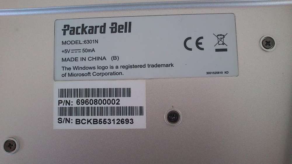 Teclado novo AZERT para computador