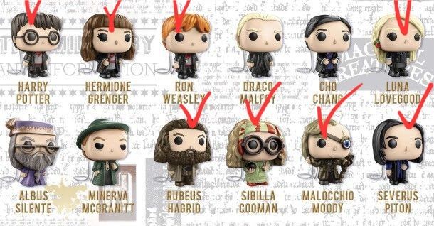 Фігурки кіндер Гаррі Поттер