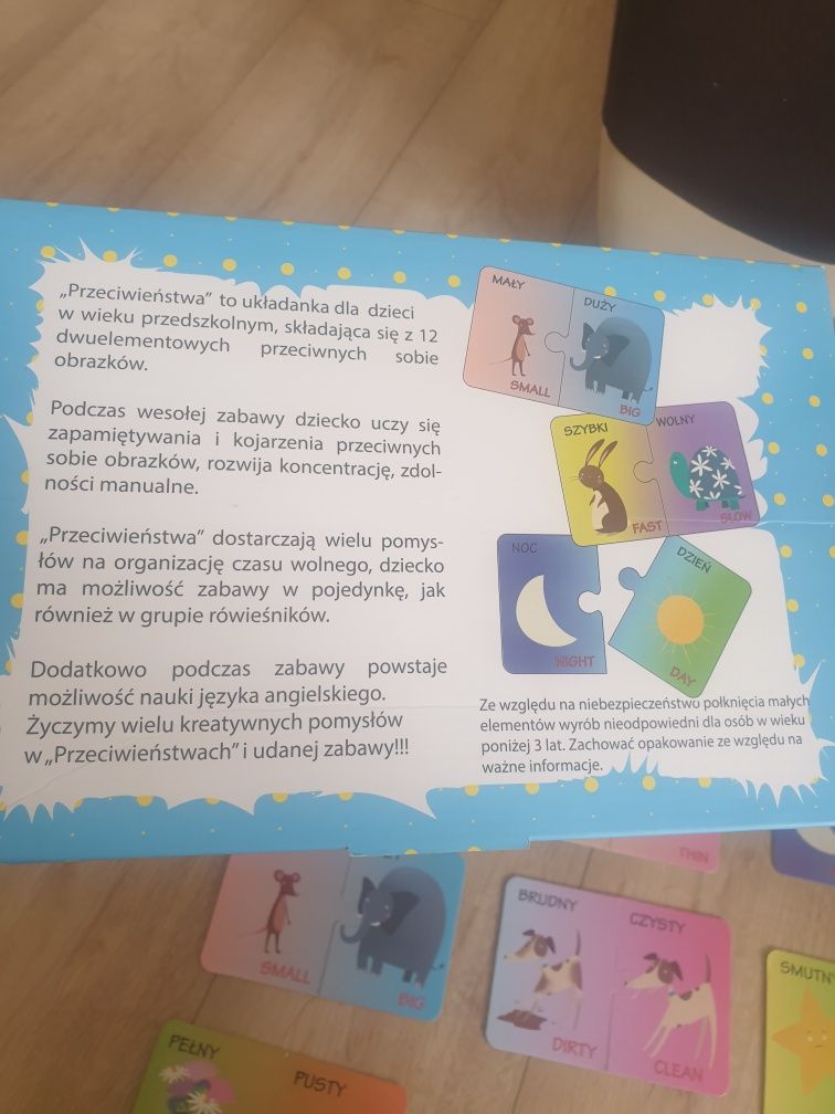 Puzzle edukacyjne- Przeciwieństwa