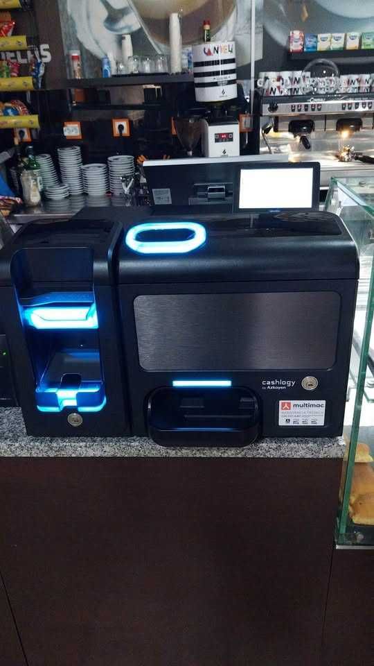 Caixa de Trocos / Máquina de Pagamentos Automática CASHLOGY