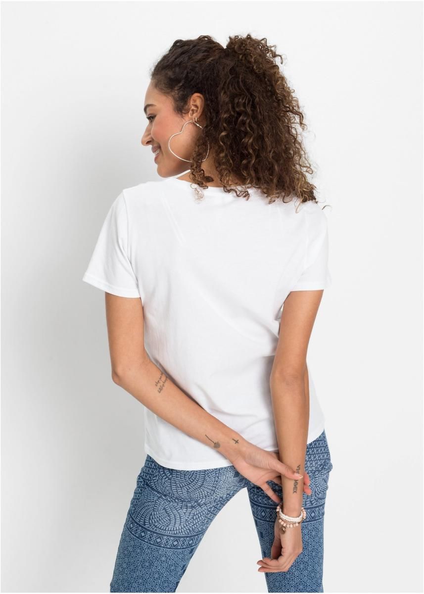 bonprix t-shirt z nadrukiem żyrafa 40-42