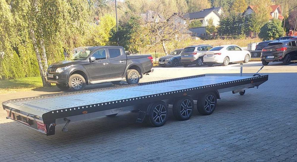 Laweta - przyczepa 100%  aluminiowa 6 x 2,1 DMC 3500 kg.