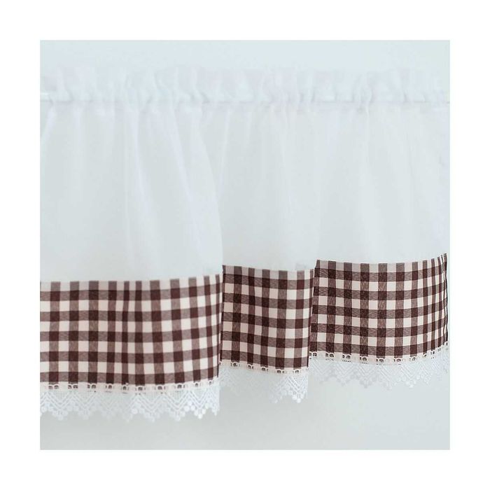 Zazdrostka do kuchni, wola, kratka z gipiurą, brązowa  80 x 35