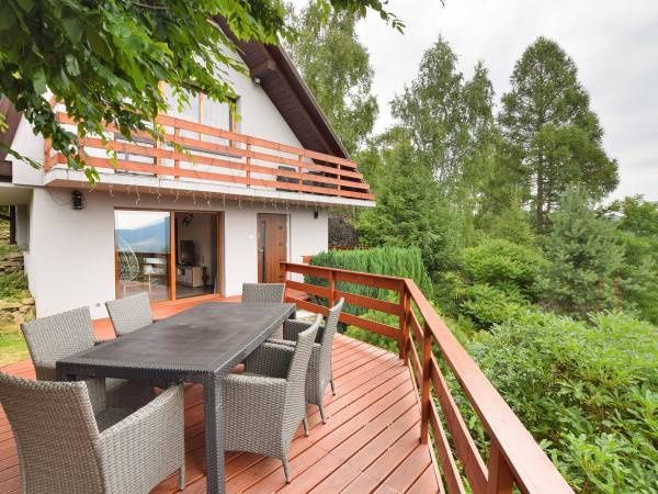 Domek dom w górach nad jeziorem do wynajęcia,sauna Międzybrodzie