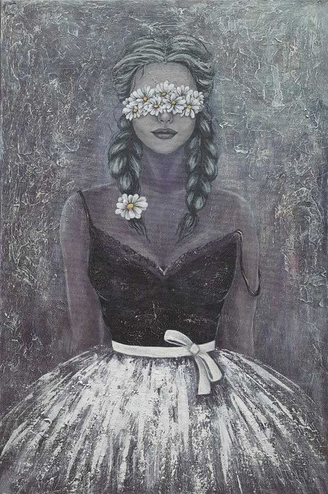 Картина "Оберіг ніжності" акриловими фарбами 40х60 см