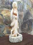 Escultura Chinesa Confucio Pedra Sabão Antiga 35 cm