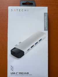 Satechi Pro Hub USB-C HDMI 4K USB Ethernet Silver OKAZJA