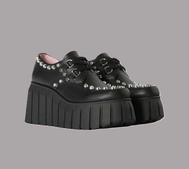 Creepersy platforma dollskill ćwieki dżety koturn bershka killstar