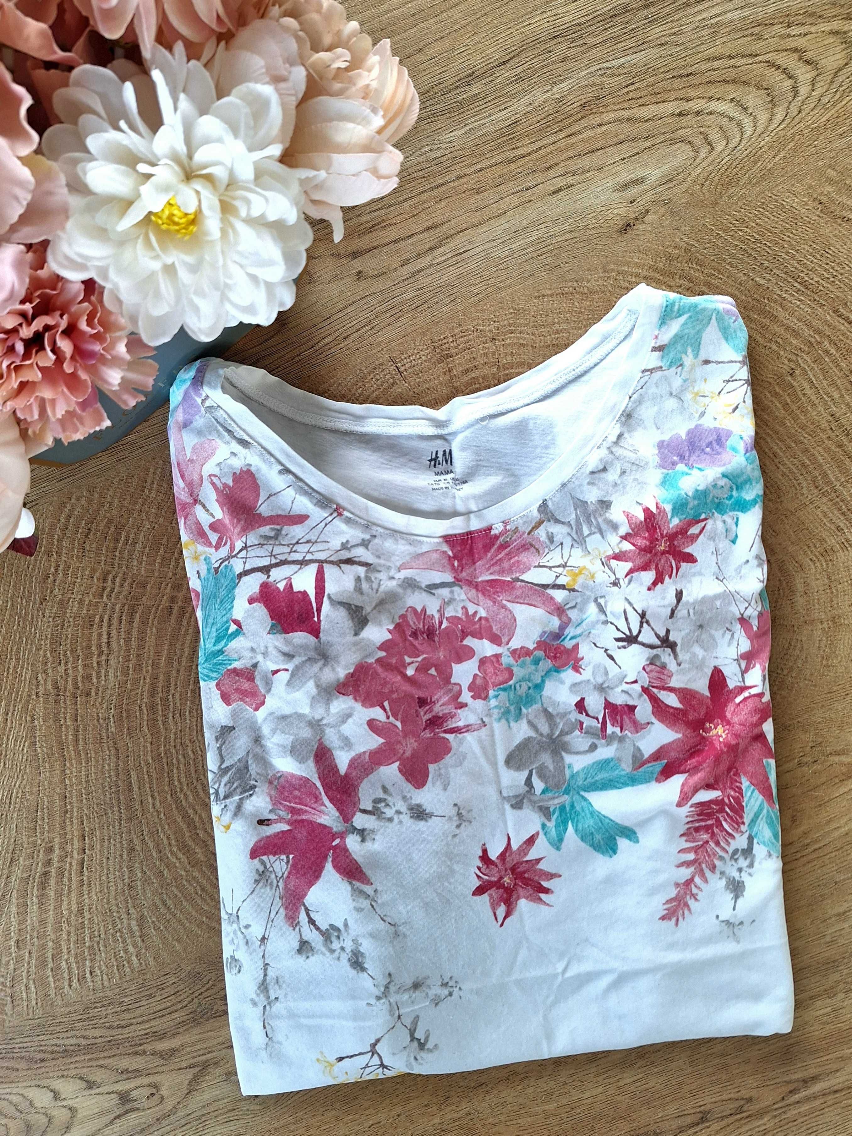 T-shirt Koszulka H&M Mama na ciążę ciążowa XL